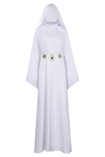 Costume Princesse Leia Robe Longue Blanche Halloween