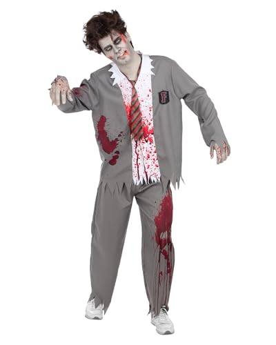 Funidelia Déguisement Étudiant Zombie Homme — Pantalon, Veste & Cravate