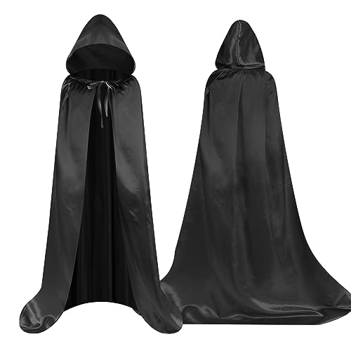 Aomig Cape à Capuchon Vampire Adulte Longue 150 cm
