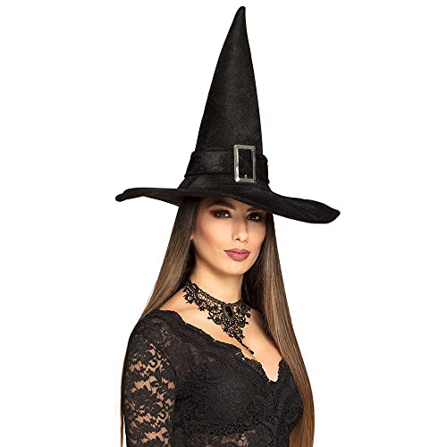Chapeau de sorcière velours Halloween adulte